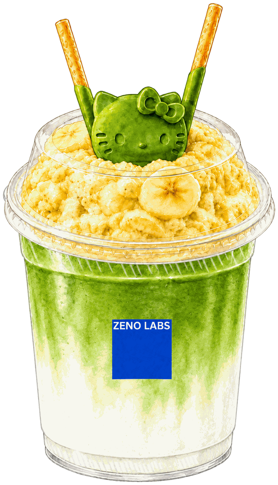 Banana pudding matcha