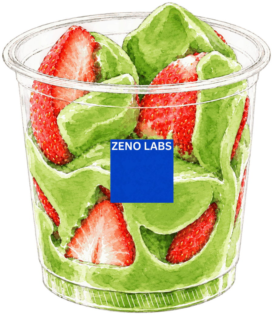 Matcha fresas con crema