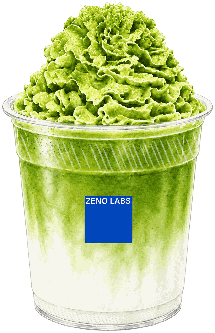 Salted vanilla matcha with matcha whip